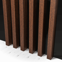 Lattes Standard MDF 29x40 - Noyer Rustique - 17 pièces (Klemp)