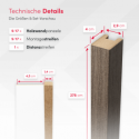 MDF Standaard Latten 29x40 - Walnoot - 17 stuks (Klemp)