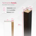 Lattes Standard MDF 29x40 - Wengé - 17 pièces (Klemp)
