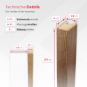 Lamas Estándar MDF 29x40 - Roble ámbar - 17 piezas (Klemp) Lamas Estándar MDF 29x40 - Roble ámbar - 17 piezas (Klemp)