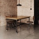 Piètement de table Graz noir - avec roulettes (Klemp) Piètement de table Graz noir - avec roulettes (Klemp)