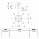 Łącznik ścienny Typ 10S, 40 mm, Czarny (Klemp) Łącznik ścienny Typ 10S, 40 mm, Czarny (Klemp)