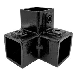 Three-way elbow 90° Typ 18S, 40 mm, Black (Klemp)