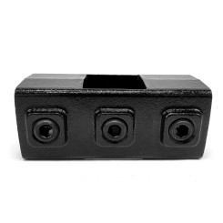 Two Socket Cross Typ 22S, 40 mm, Black (Klemp)