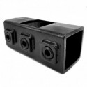 Two Socket Cross Typ 22S, 40 mm, Black (Klemp) Two Socket Cross Typ 22S, 40 mm, Black (Klemp)
