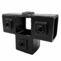 Side Outlet Tee Typ 24S, 40 mm, Black (Klemp) Side Outlet Tee Typ 24S, 40 mm, Black (Klemp)