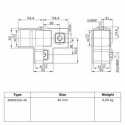 Side Outlet Tee Typ 24S, 40 mm, Black (Klemp) Side Outlet Tee Typ 24S, 40 mm, Black (Klemp)