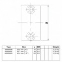 Złączka prosta mufa Typ 8D, 42.4 mm, Naturalny (Klemp) Złączka prosta mufa Typ 8D, 42.4 mm, Naturalny (Klemp)