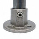 Ronde voetplaat Typ 10C, 33.7 mm, Natural (Klemp) Ronde voetplaat Typ 10C, 33.7 mm, Natural (Klemp)
