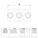 Cross (Middle Rail) Typ 22B, 26.9 mm, Natural (Klemp) Cross (Middle Rail) Typ 22B, 26.9 mm, Natural (Klemp)
