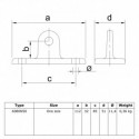 Swivel Base Plate Unisize - Typ 50, Natural (Klemp) Swivel Base Plate Unisize - Typ 50, Natural (Klemp)