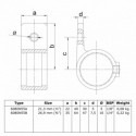 Singl Typ 55D, 42.4 mm, Natural (Klemp) Singl Typ 55D, 42.4 mm, Natural (Klemp)