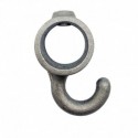 Coat hook. Hook 90° narrow Typ 64C, 33.7 mm, Natural (Klemp) Coat hook. Hook 90° narrow Typ 64C, 33.7 mm, Natural (Klemp)