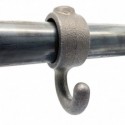 Coat hook. Hook 90° narrow Typ 64C, 33.7 mm, Natural (Klemp) Coat hook. Hook 90° narrow Typ 64C, 33.7 mm, Natural (Klemp)