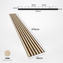 Listones MDF sobre fieltro 275x30 cm - Roble de Sonoma (Klemp) Listones MDF sobre fieltro 275x30 cm - Roble de Sonoma (Klemp)