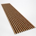 Listones MDF sobre fieltro 275x30 cm - Roble Wotan (Klemp) Listones MDF sobre fieltro 275x30 cm - Roble Wotan (Klemp)