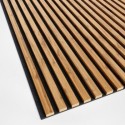Listones MDF sobre fieltro 275x30 cm - Roble Wotan (Klemp) Listones MDF sobre fieltro 275x30 cm - Roble Wotan (Klemp)