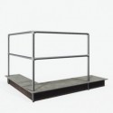 Safety barriers corner for setting in concrete - with crossbar (Klemp) Safety barriers corner for setting in concrete - with crossbar (Klemp)
