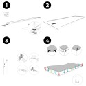 Plafond tendu taille du cadre 25 mm (Klemp) Plafond tendu taille du cadre 25 mm (Klemp)