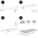 Plafond tendu LED taille du cadre 100 mm (Klemp) Plafond tendu LED taille du cadre 100 mm (Klemp)