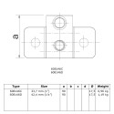 Palma lateral de alta resistencia galv. Typ 146C, 33,7 mm , Galvanizado (Klemp) Palma lateral de alta resistencia galv. Typ 146C, 33,7 mm , Galvanizado (Klemp)