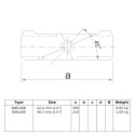 Kreuzstück für Gefälle 45° - Type 126E - 48,3 mm (Klemp) Kreuzstück für Gefälle 45° - Type 126E - 48,3 mm (Klemp)