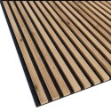 Listones MDF sobre fieltro 275x30 cm - roble artesano (Klemp) Listones MDF sobre fieltro 275x30 cm - roble artesano (Klemp)