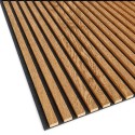 Listones MDF sobre fieltro 275x30 cm - Chapa de roble (Klemp) Listones MDF sobre fieltro 275x30 cm - Chapa de roble (Klemp)