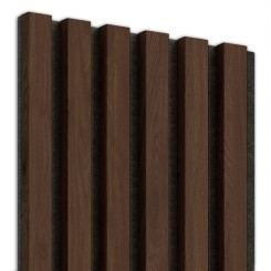 Listones MDF sobre fieltro 275x30 cm - Nuez (Klemp)