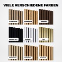 Lattes MDF sur feutre 275x30 cm - Noyer (Klemp)