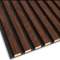 Lattes MDF sur feutre 275x30 cm - Noyer (Klemp)