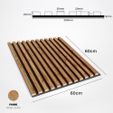 3D panels on felt - Wotan oak (Klemp) 3D panels on felt - Wotan oak (Klemp)