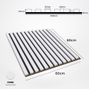 3D panelen op vilt - Wit mat (Klemp) 3D panelen op vilt - Wit mat (Klemp)