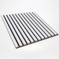 3D panelen op vilt - Wit mat (Klemp)
