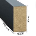 Lamele MDF Mini 16x30 - Antracyt - 31 sztuk (Klemp)