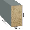 Mini Latten MDF 16x30 - Khaki - 31 Stück (Klemp)
