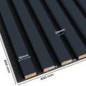 Panele 3D na filcu - Antracyt (Klemp)