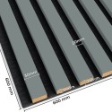 3D-Paneele auf Filz - Khaki (Klemp)