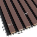 3D panels on felt - Powder pink (Klemp) 3D panels on felt - Powder pink (Klemp)