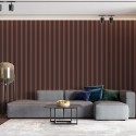 3D panelen op vilt - Poederroze (Klemp)