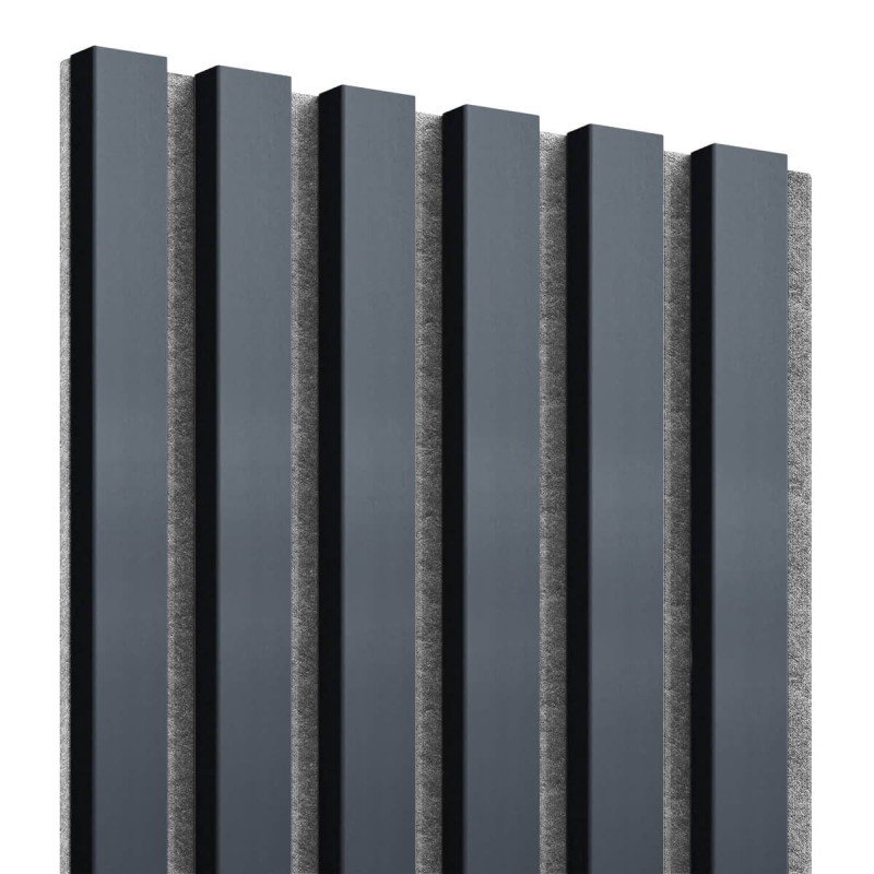 Lamele MDF na Filcu 275x30 cm - Antracyt (Klemp) - Lamele na filcu Lamele MDF na Filcu 275x30 cm - Antracyt (Klemp) - Lamele na filcu