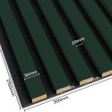 Lamele MDF na Filcu 275x30 cm - Butelkowa Zieleń (Klemp) Lamele MDF na Filcu 275x30 cm - Butelkowa Zieleń (Klemp)