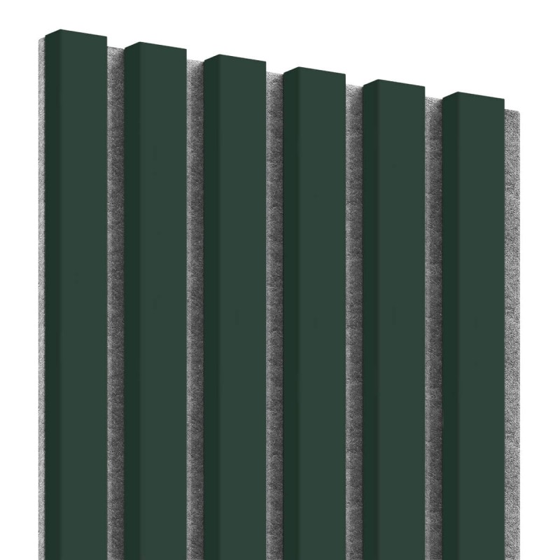 MDF laths on felt 275x30 cm - Bottle Green (Klemp) - MDF slats on felt