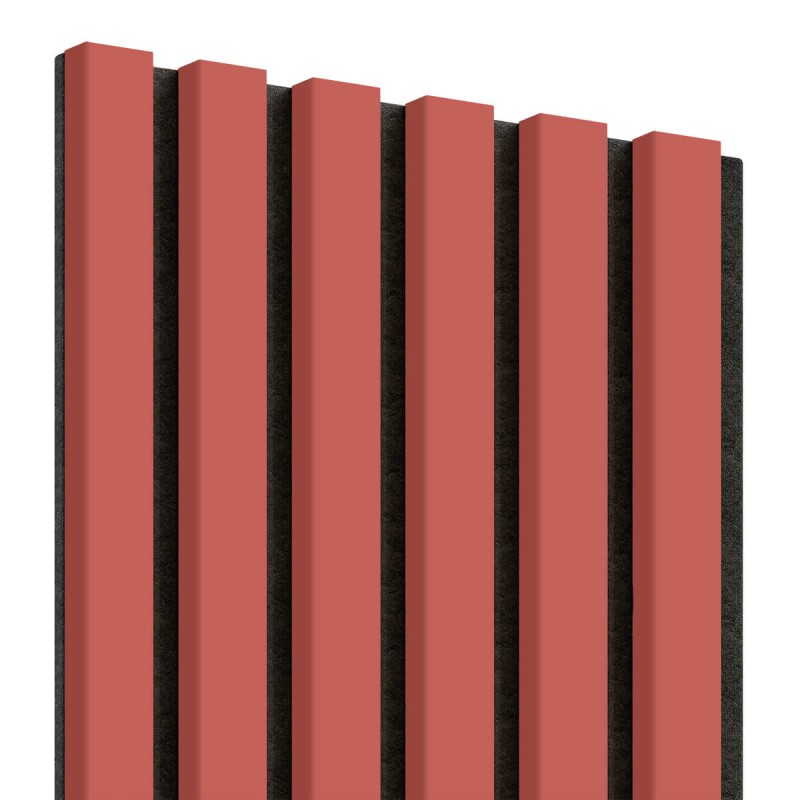Lamele MDF na Filcu 275x30 cm - Koralowe (Klemp) - Lamele na filcu