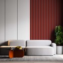 Listones MDF sobre fieltro 275x30 cm - Coral (Klemp)