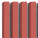 Listones MDF sobre fieltro 275x30 cm - Coral (Klemp)