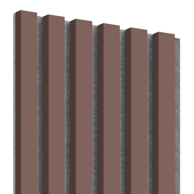 MDF latten op vilt 275x30 cm - Poederroze (Klemp) - MDF lamellen op vilt