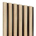 Listones MDF sobre panel 275x30 cm - Roble de Sonoma (Klemp) Listones MDF sobre panel 275x30 cm - Roble de Sonoma (Klemp)