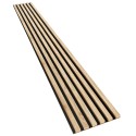 Listones MDF sobre panel 275x30 cm - Roble de Sonoma (Klemp) Listones MDF sobre panel 275x30 cm - Roble de Sonoma (Klemp)