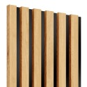 Lamele MDF na płycie HDF 275x30 cm - Dąb naturalny (Klemp) Lamele MDF na płycie HDF 275x30 cm - Dąb naturalny (Klemp)